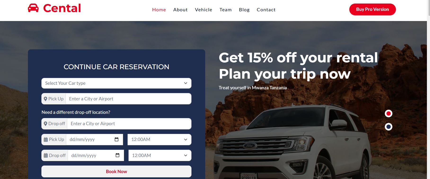 Car Rental Website