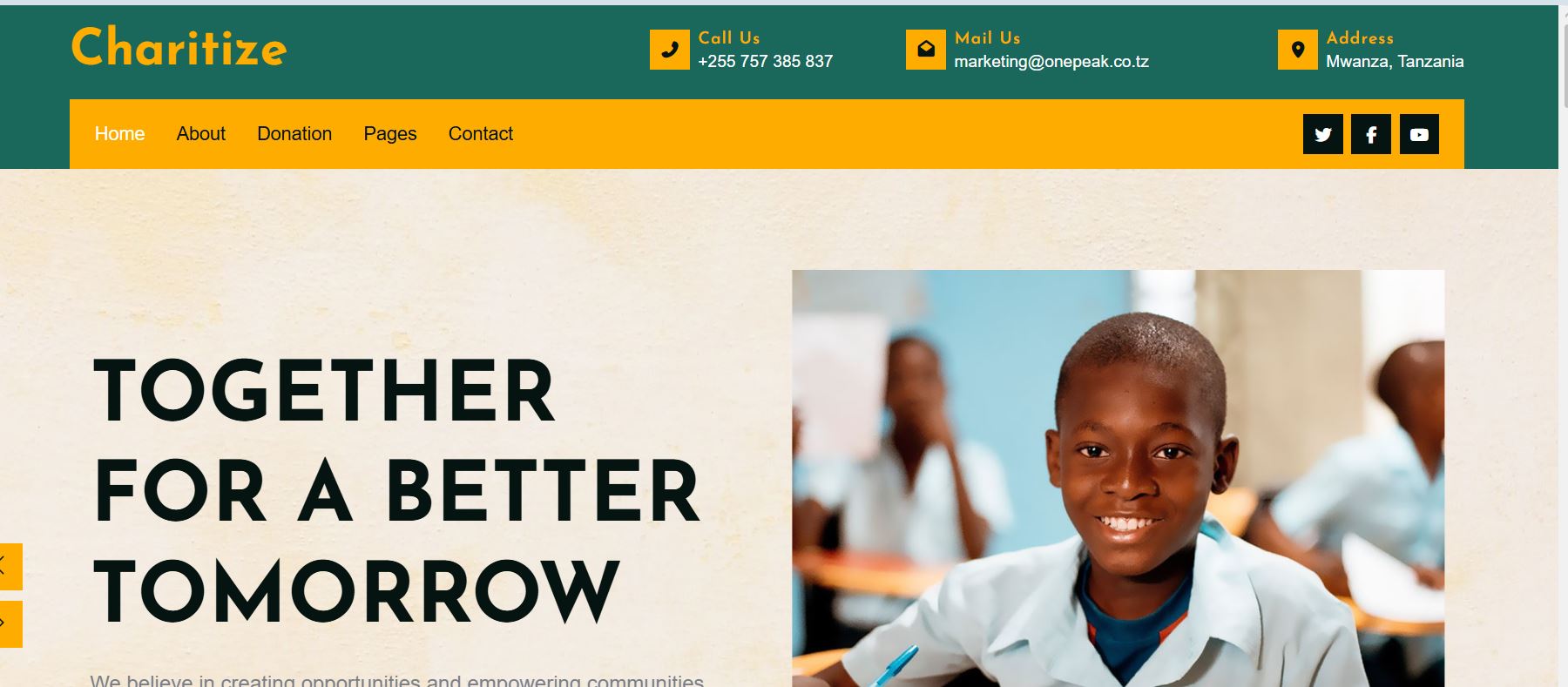 Donation Charity Website